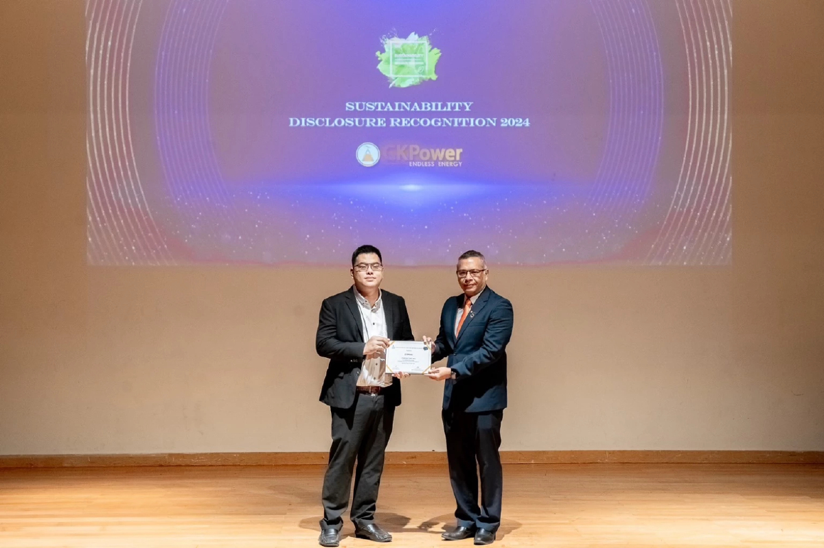 CKPower รับประกาศเกียรติคุณ Sustainability Disclosure Recognition 3 ปีซ้อน