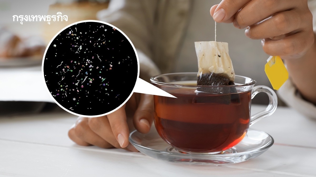 .ถุงชา ปล่อย ไมโครพลาสติก หลายล้านชิ้น เกิดโรคมะเร็ง-รบกวนการทำงานฮอร์โมน.