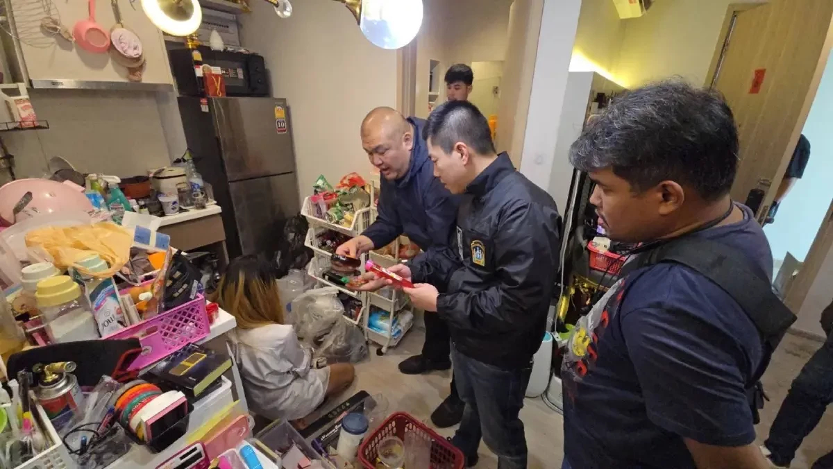 ตร.นครบาล บุกทลายแหล่งผลิต 'พอตเค' กลางคอนโดหรูย่านฝั่งธน พบของกลางเพียบ