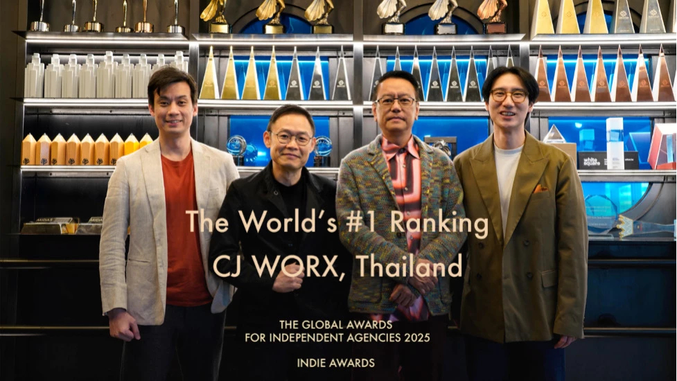 CJ WORX คว้าอันดับหนึ่งในงาน The Global Awards for Independent Agencies 2025