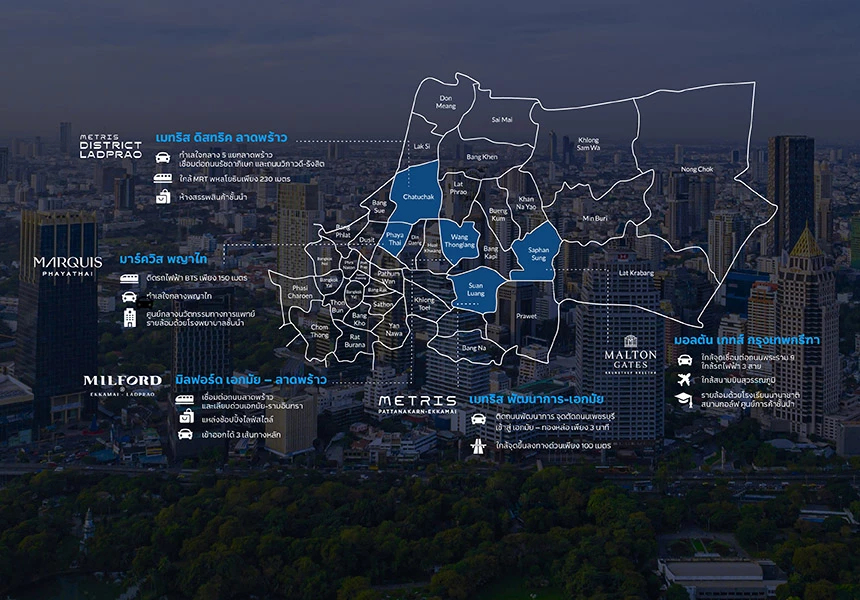 เมเจอร์ฯชู5ทำเลศักยภาพ ตอบโจทย์อยู่อาศัยและการลงทุน