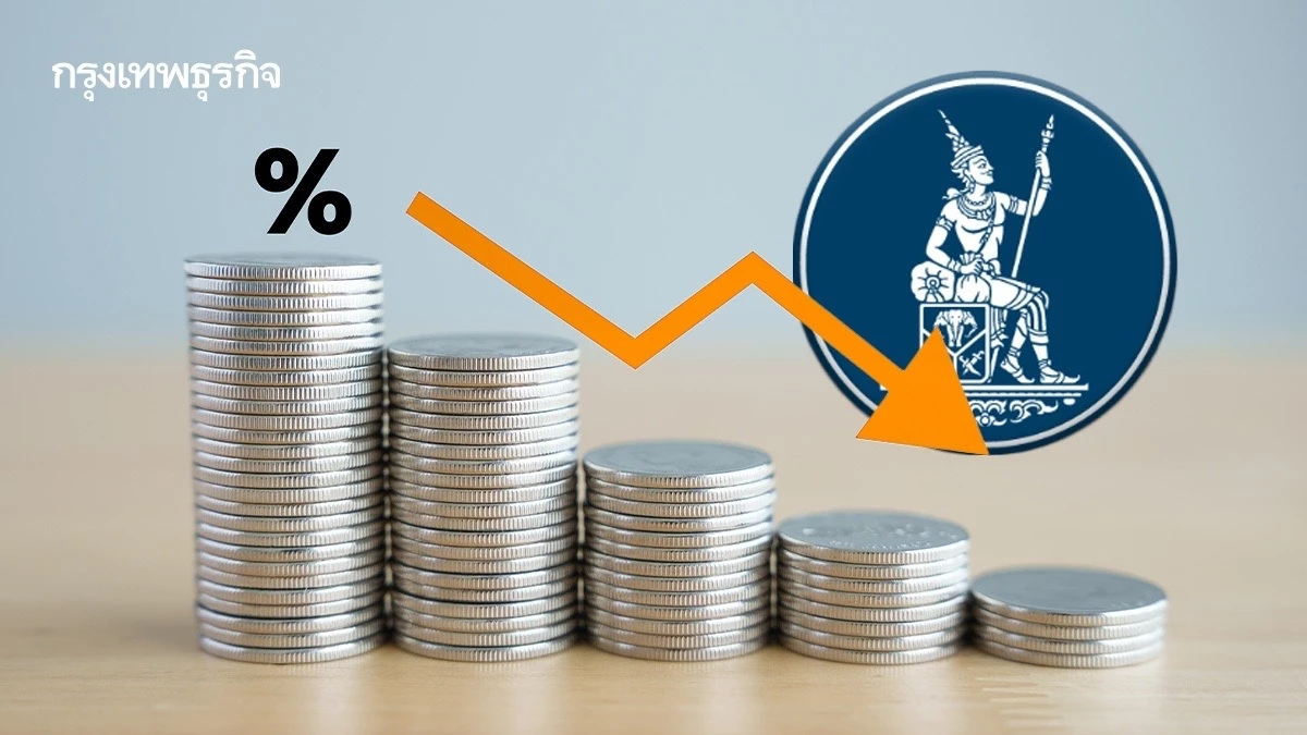กนง. มีมติ 'ลดดอกเบี้ยนโยบาย' 0.25% เหลือ 2.0%