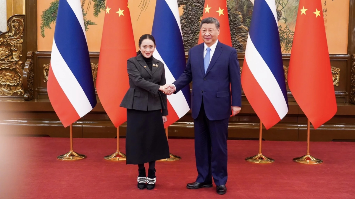 เปิดภาพ ‘แพทองธาร’ จับมือ ‘สี จิ้นผิง’ ประธานาธิบดีจีน