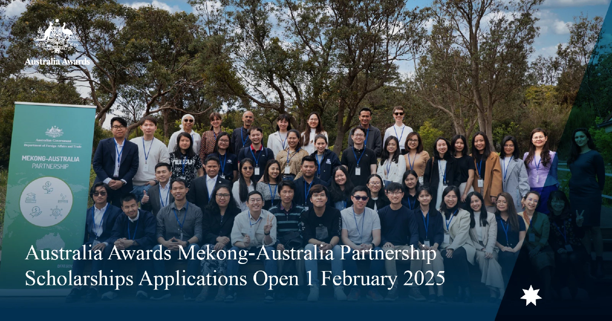 ทุน Australia Awards ภายใต้ความร่วมมือ ประเทศลุ่มน้ำโขง – ออสเตรเลียเปิดรับสมัครแล้ว