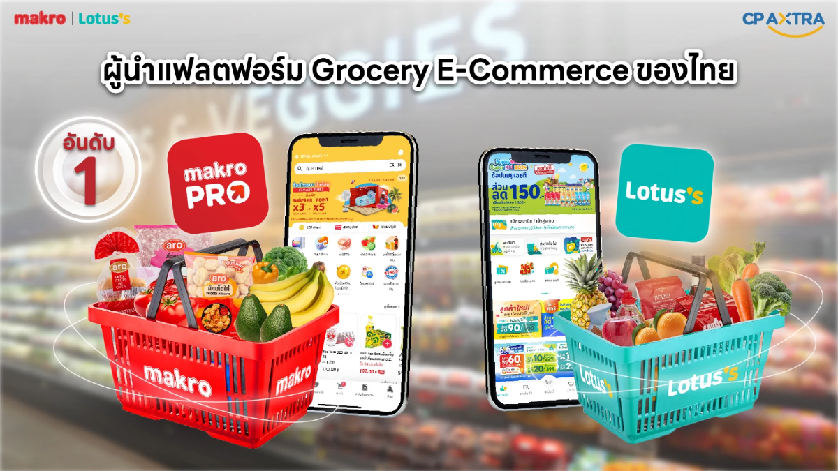 Makro PRO ขึ้นแท่นอันดับ 1 Grocery E-Commerce Platform ของไทย