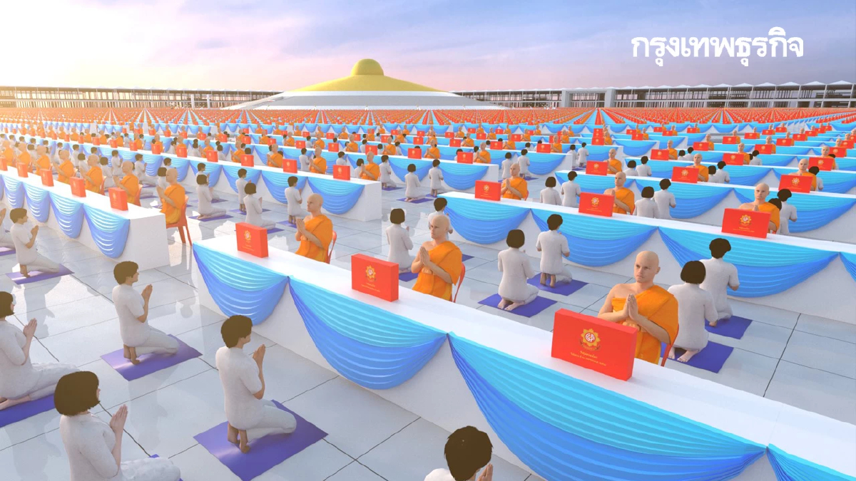 คนปทุมเลี่ยงรถติด ถนนคลองหลวง วัดพระธรรมกาย มีงานบุญใหญ่ ตลอดวัน