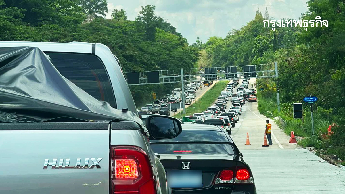 เลี่ยงได้เลี่ยง รถติดหนักมาก ทางหลวง304 ขึ้นเขาปัก มีทางปิด 100%