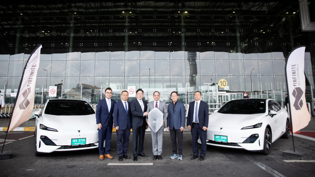 อินฟินิท ออโตโมบิล ส่งลีมูซีนพลังงานไฟฟ้ากว่า 50 คัน สู่ท่าอากาศยานสุวรรณภูมิ