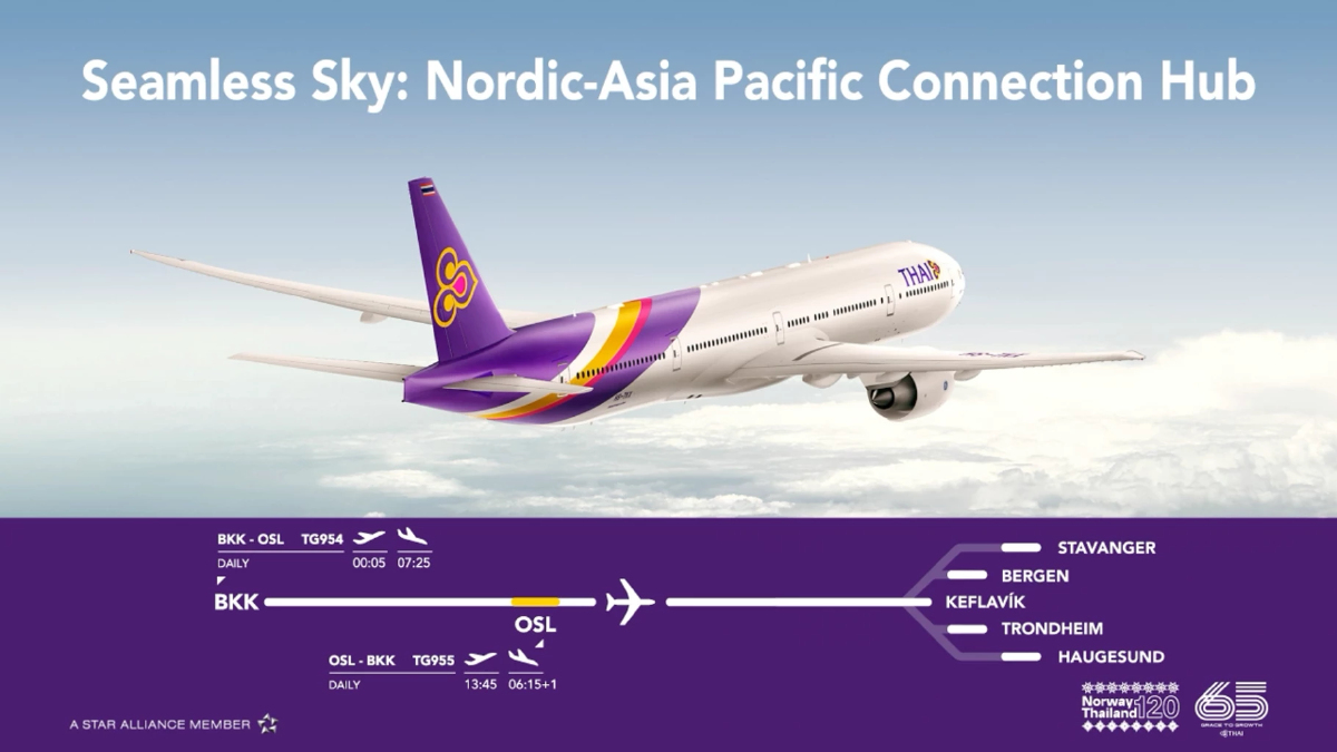 การบินไทย  เปิดแคมเปญพิเศษ “From Sea to Sky: 120 Years of Friendship”