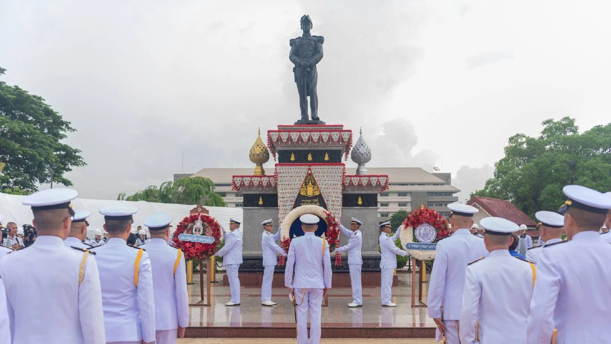 'กองทัพเรือ' น้อมรำลึก องค์บิดาทหารเรือไทย ใน'วันอาภากร'
