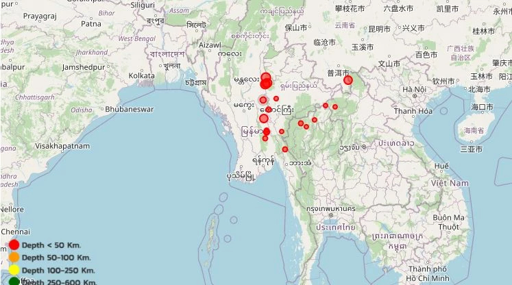 เช็ก 'แผ่นดินไหว' ไทย-เมียนมา อัปเดตล่าสุดวันนี้ ตรวจสอบเชียงใหม่