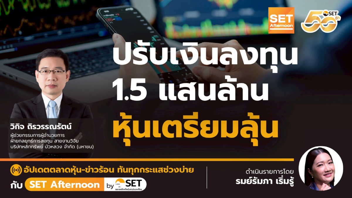 ปรับเงินลงทุน 1.5 แสนล้าน หุ้นเตรียมลุ้น | SET Afternoon | 20-5-68