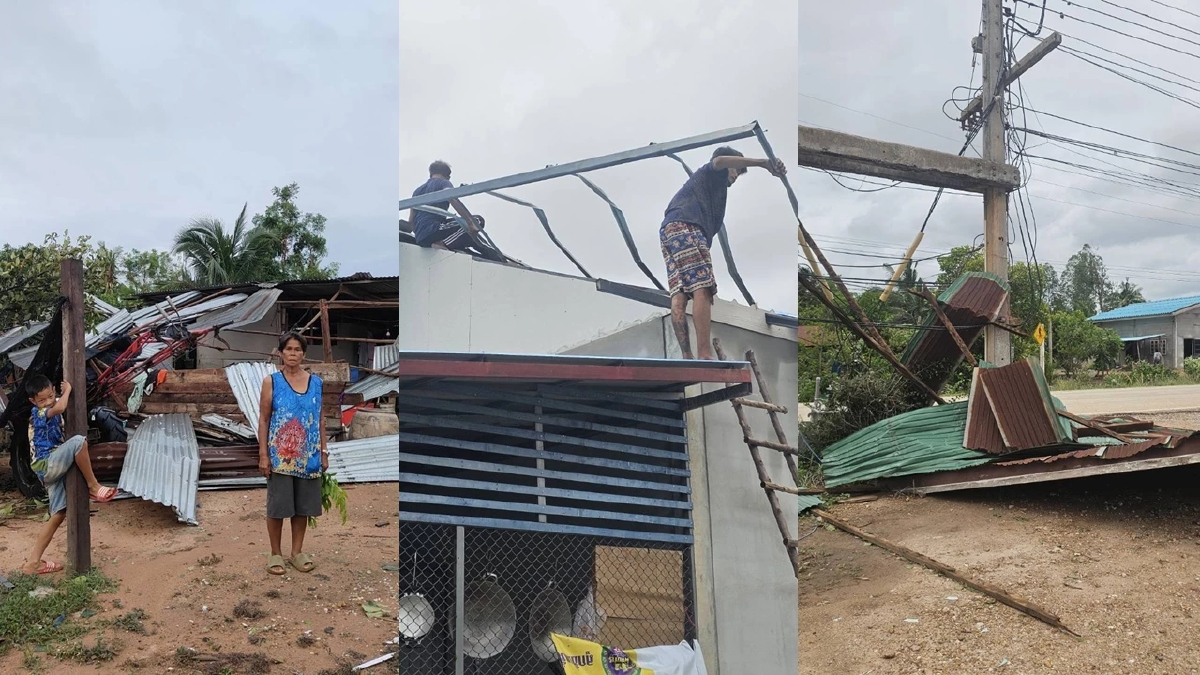 พายุถล่ม 'นครสวรรค์' ฝนตกหนักลมแรง ไฟฟ้าดับหลายหมู่บ้าน