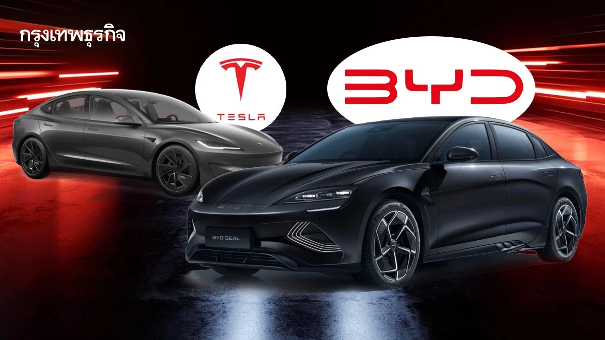 แซงแล้ว! BYD มียอดขายชนะ Tesla ในยุโรป ได้เป็นครั้งแรก!