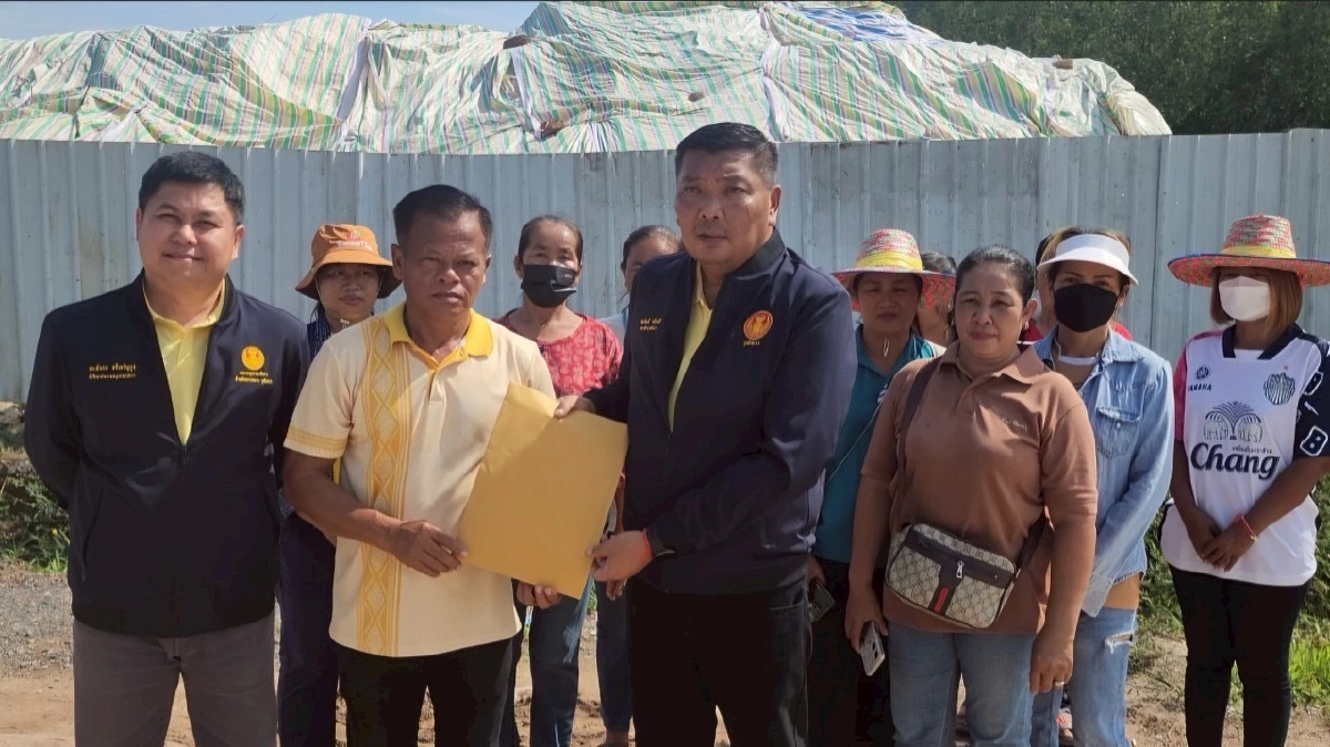 วุฒิฯลงพื้นที่ตรวจสอบ ชาวบ้านคัดค้านตั้งโรงงานที่กบินทร์บุรี