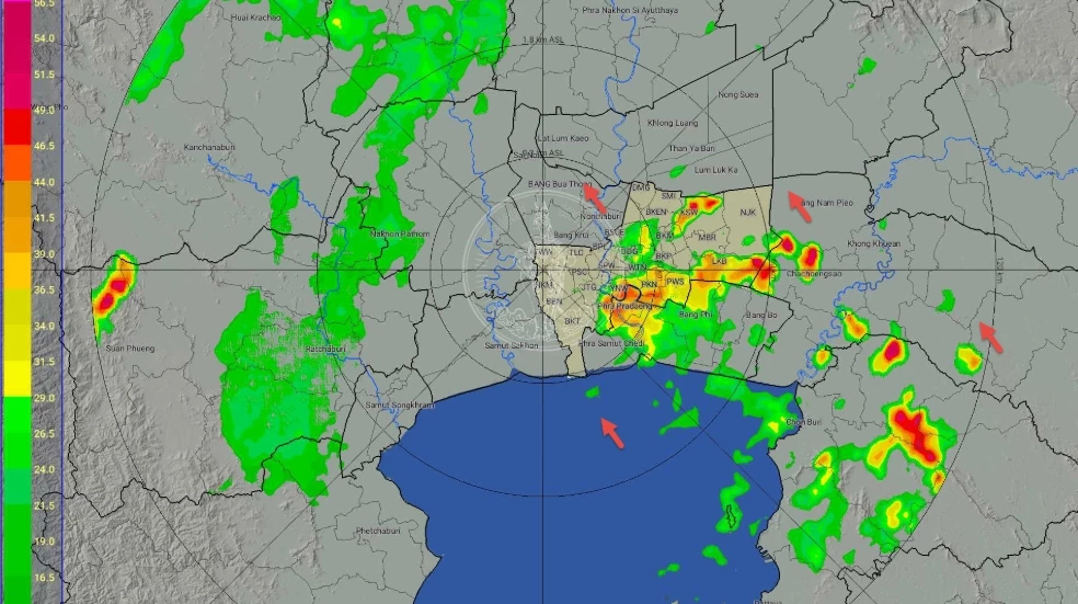 ฝนตกหนักบ่ายนี้ บางนาอ่วมโดนถล่ม น้ำท่วมรถติด กทม. น้ำรอระบาย