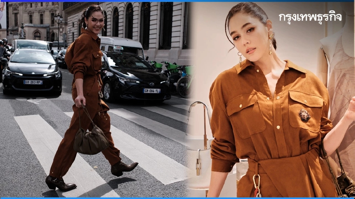 ลุคออกงาน ชมพู่ อารยา @SIRIVANNAVARI Pop up Store กรุงปารีส