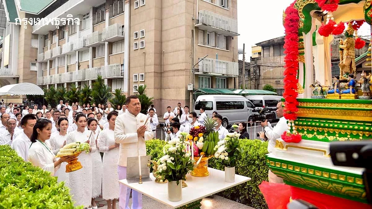 เกษตร บวงสรวงสิ่งศักดิ์สิทธิ์ประจำกระทรวงเตรียมงานพืชมงคล