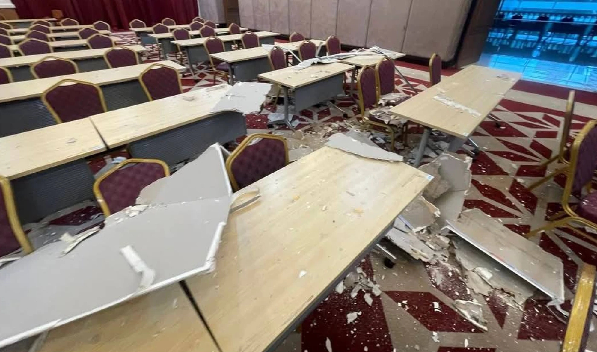 สตม. ชี้แจงเหตุฝ้าถล่ม! น้ำแอร์รั่วทำพิษ เร่งแก้ไขทั่วตึก