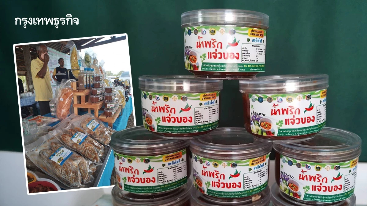 แจ่วบอง 'ตราใบโพธิ์' เมนูอร่อยจากปลาหมอคางดำชุมชนโพพระ เพชรบุรี