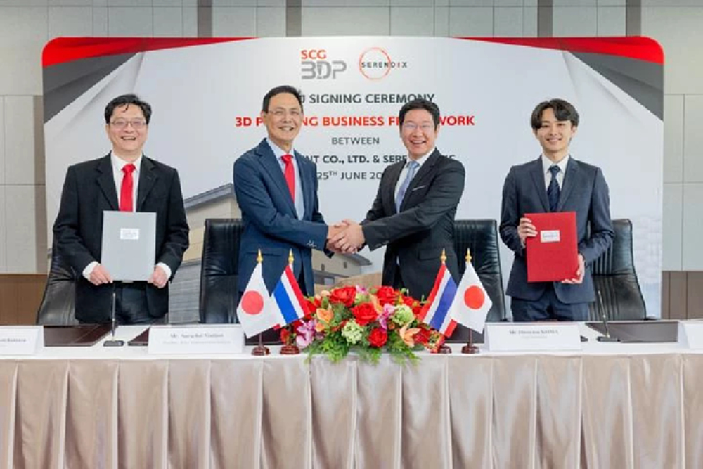 SCG ผนึก Serendix รุกสร้างบ้าน3D  นวัตกรรมก่อสร้างสีเขียวระดับโลก