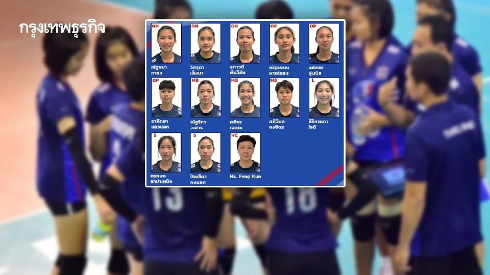 เปิดโผ 12 นักวอลเลย์บอลหญิง U19 ชุดลุยศึกชิงแชมป์โลก 2025