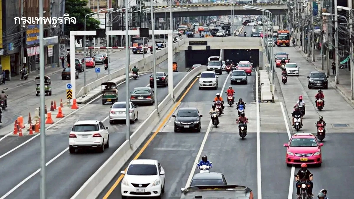 กระทบคนกรุงเทพ รถติด ปิดถนน อุโมงค์ลอดแยกมไหสวรรย์ 7 ชั่วโมงเต็ม