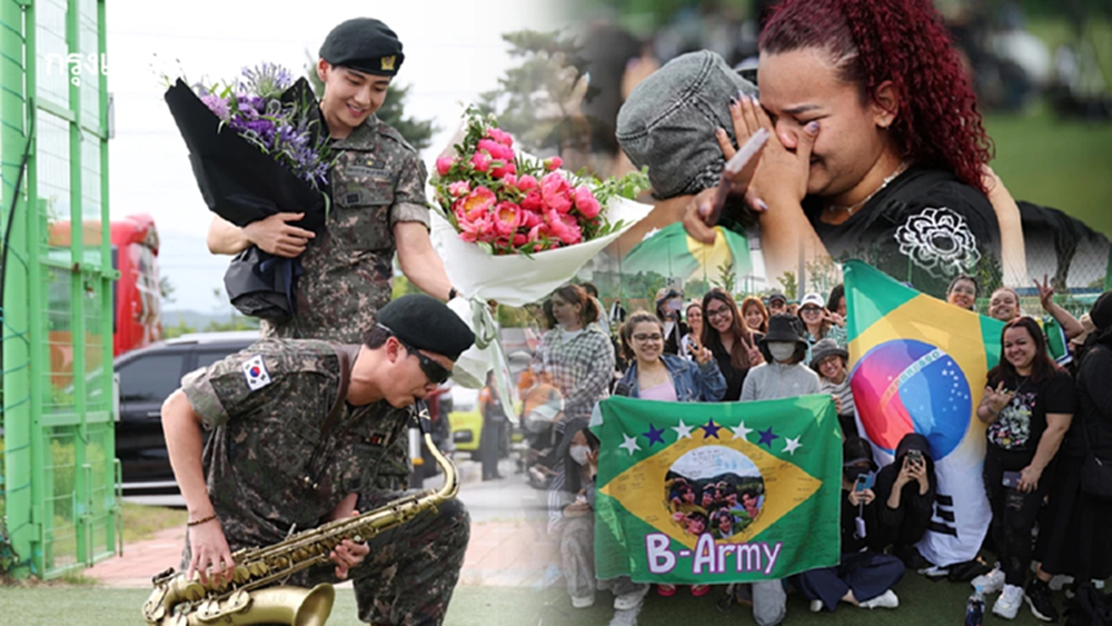 RM – V วงบีทีเอส ปลดประจำการ ลั่นจะกลับมาทำเพลงให้เร็วที่สุด