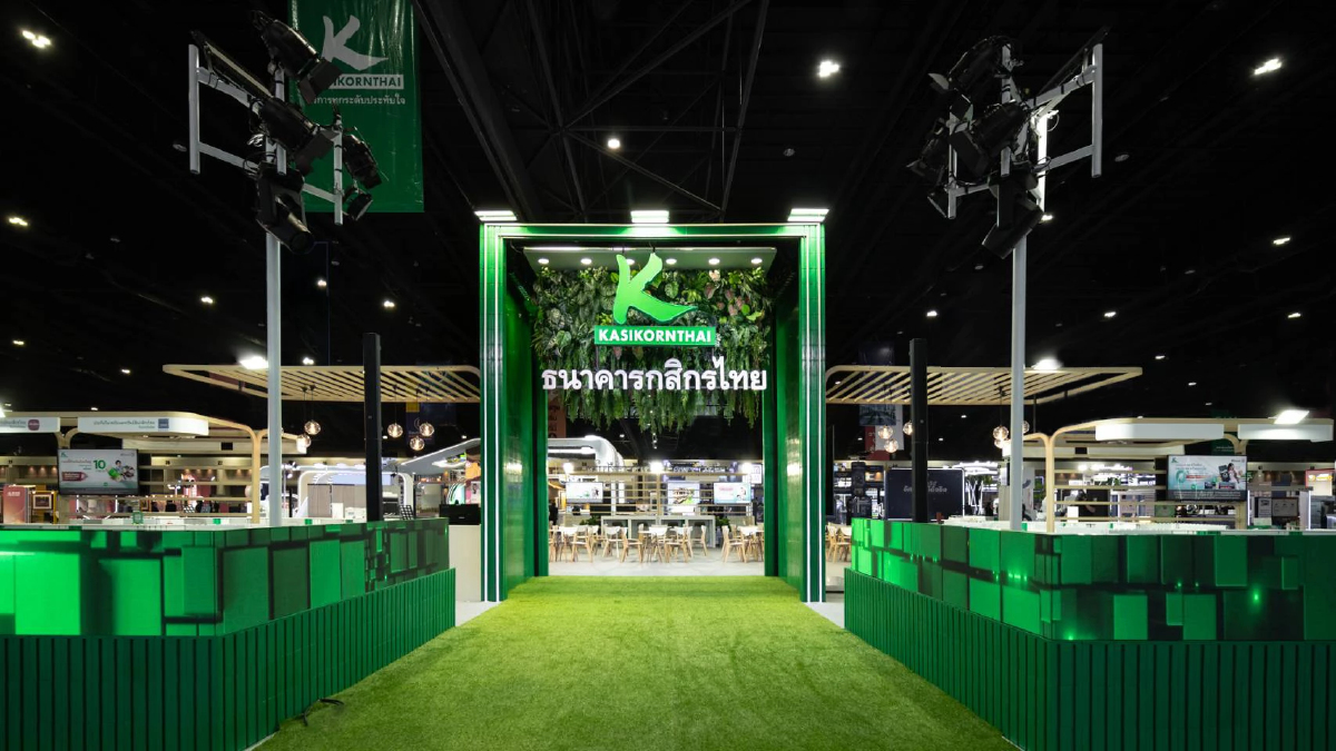กสิกรไทย เริ่มโครงสร้างงานกิจกรรมการตลาด ใช้บูธตัวต่อรักษ์โลกเป็นธนาคารแรก