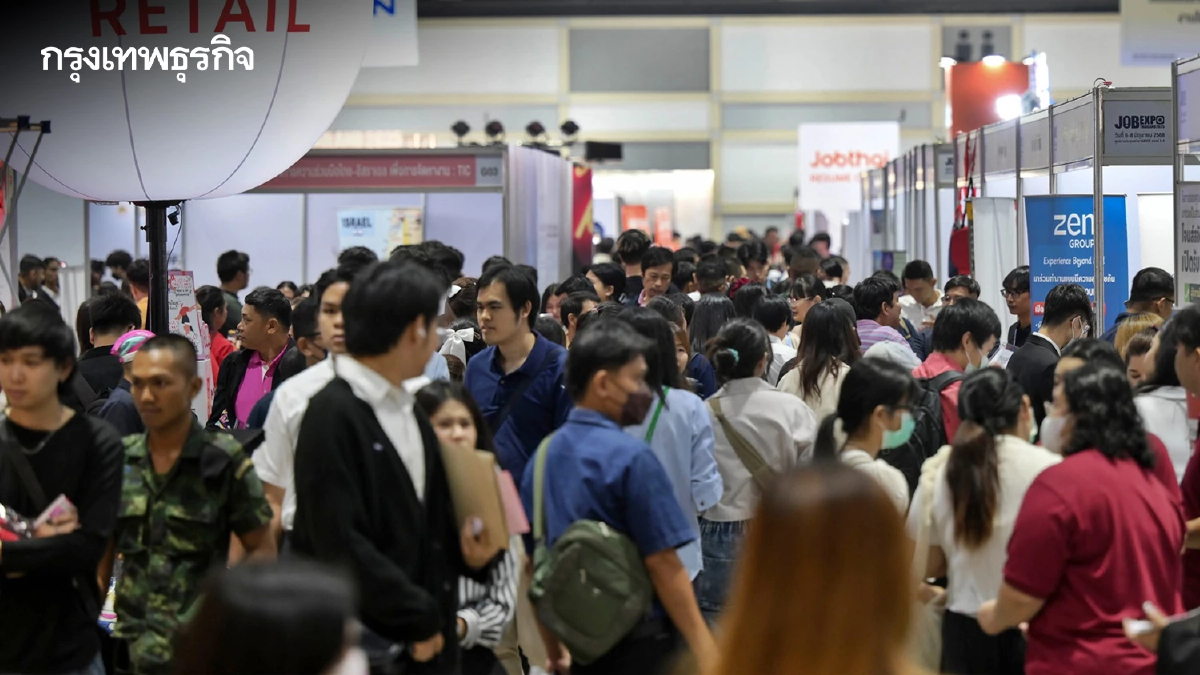 Job Expo Thailand 2025 คึกคัก งานสายบริการ การบิน แห่สมัครไม่ขาดสาย