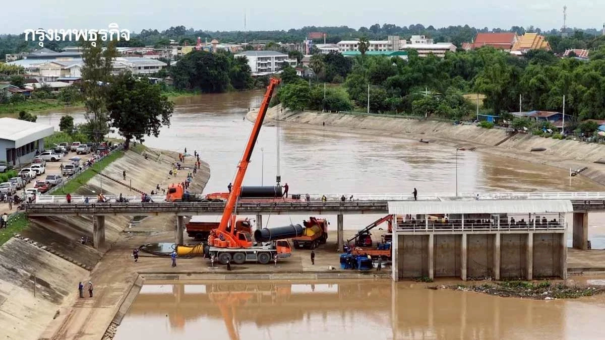 แม่น้ำยม บางระกำวิกฤต! น้ำล้นตลิ่งคืนนี้ ชลประทาน เร่งระบายด่วน