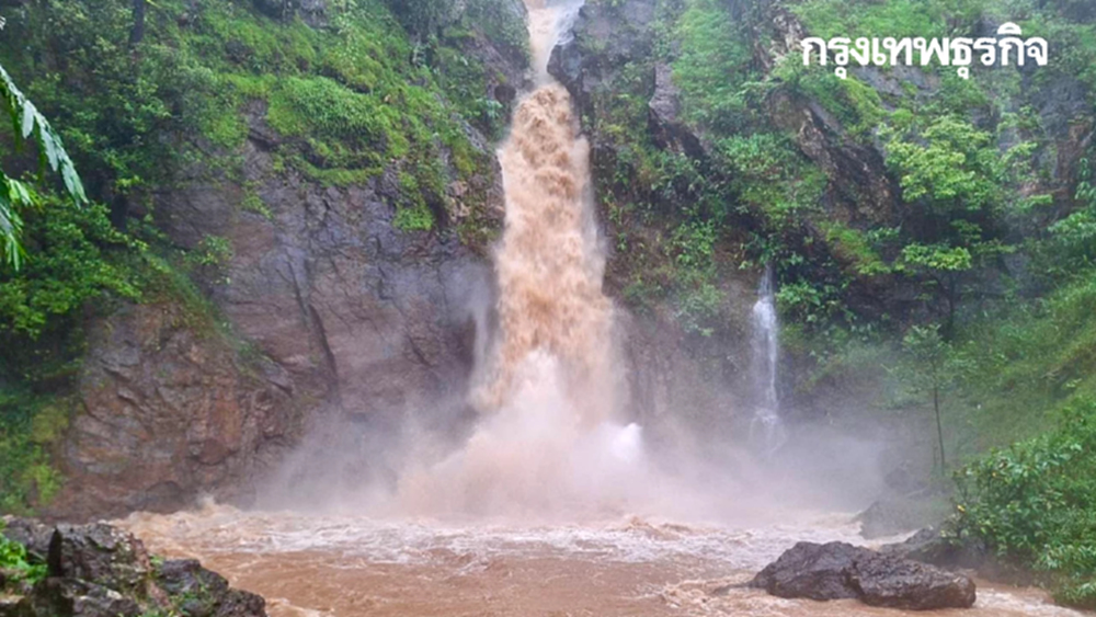 อุทยานฯ ทองผาภูมิ ปิด “น้ำตกจ๊อกกระดิ่น” ชั่วคราว หลังน้ำหลาก