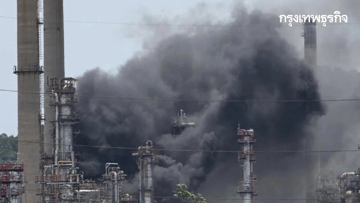 คืบหน้า ควบคุมสถานการณ์ เหตุไฟไหม้คลังน้ำมันก๊าซ ศรีราชา ชลบุรี