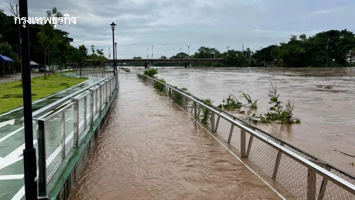 เทศบาลนครเชียงราย ปรับแผนระบายน้ำแม่น้ำกก รับมือ 'พายุวิภา'