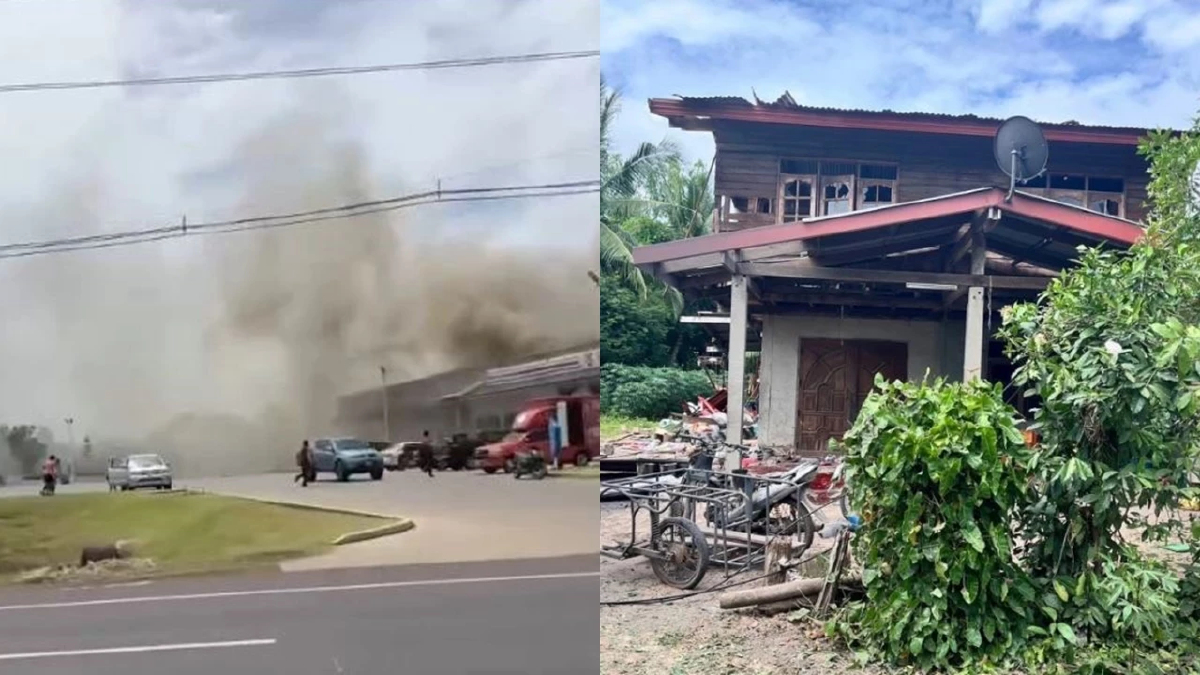ศรีสะเกษ-สุรินทร์ ตาย 4 เขมรยิงปืนใหญ่ถล่มโรงพยาบาล-ปั้มน้ำมัน
