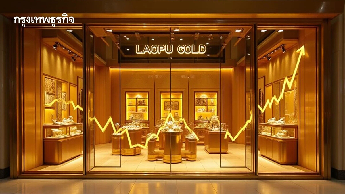 ร้านทองจีน Laopu Gold โตสวนวิกฤติแบรนด์หรู ดันหุ้นพุ่ง 20 เด้ง