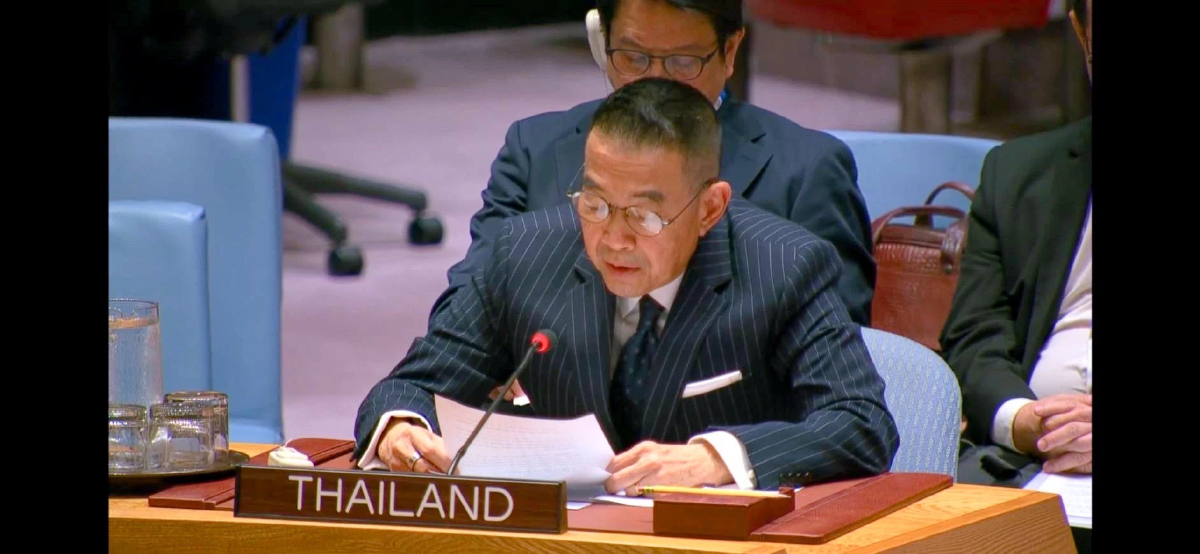 มาริษย้ำ UNSC ไทยระงับข้อพิพาทด้วยสันติวิธี