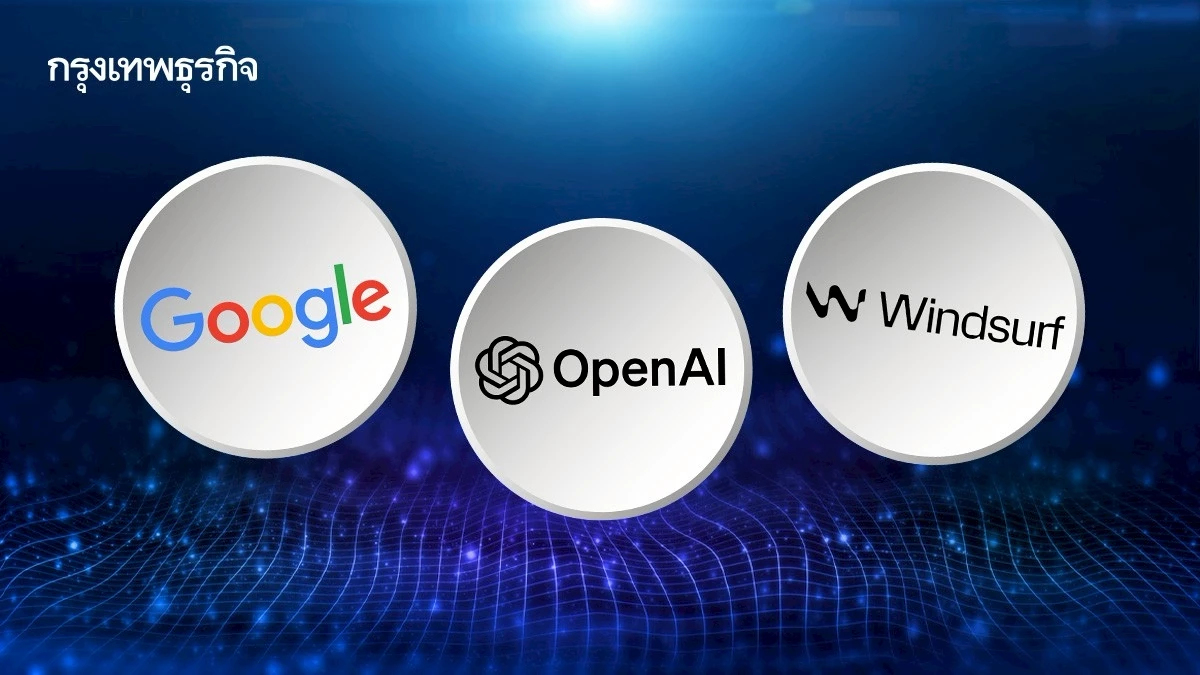 Google ทุ่ม 2.4 พันล้านดอลลาร์ คว้าตัวซีอีโอ Windsurf ปิดดีลตัดหน้า OpenAI