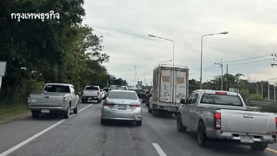 วันหยุดสุดท้าย! ถนนมิตรภาพ-พระราม 2 ขาเข้า กทม. รถติดหนักหน่วง