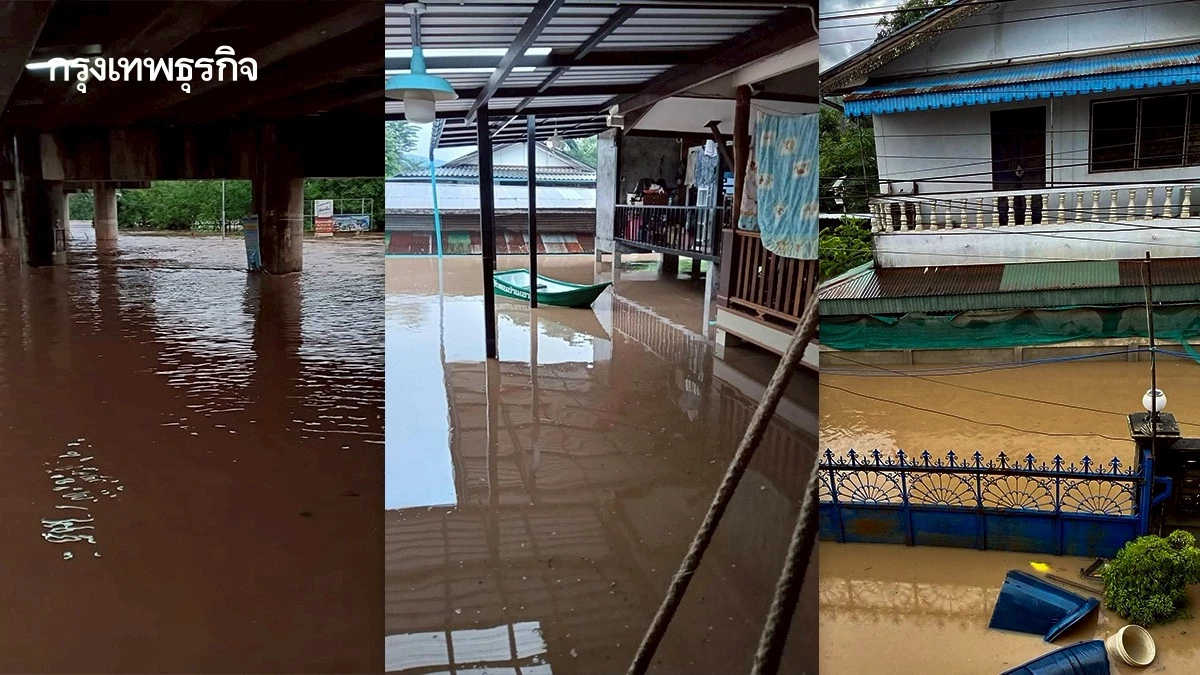 ตากวิกฤตหนัก น้ำท่วมตลาดริมเมยทะลัก 2 เมตร รถเล็กจมมิดห้ามผ่าน