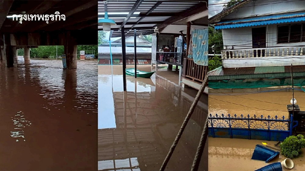 ตากวิกฤตหนัก น้ำท่วมตลาดริมเมยทะลัก 2 เมตร รถเล็กจมมิดห้ามผ่าน