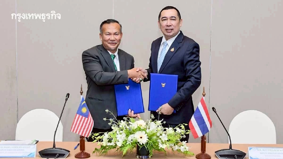 ไทย-มาเลเซีย ร่วมขุดลอกปากแม่น้ำโก-ลก สร้างคันกันคลื่นป้องตลิ่ง