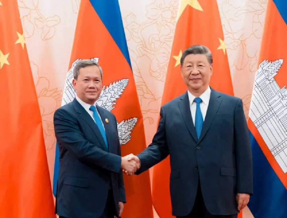 ‘ฮุน มาเนต’ โพสต์ภาพคู่ ‘สี จิ้นผิง’ หารือทวิภาคีก่อนร่วมประชุม SCO