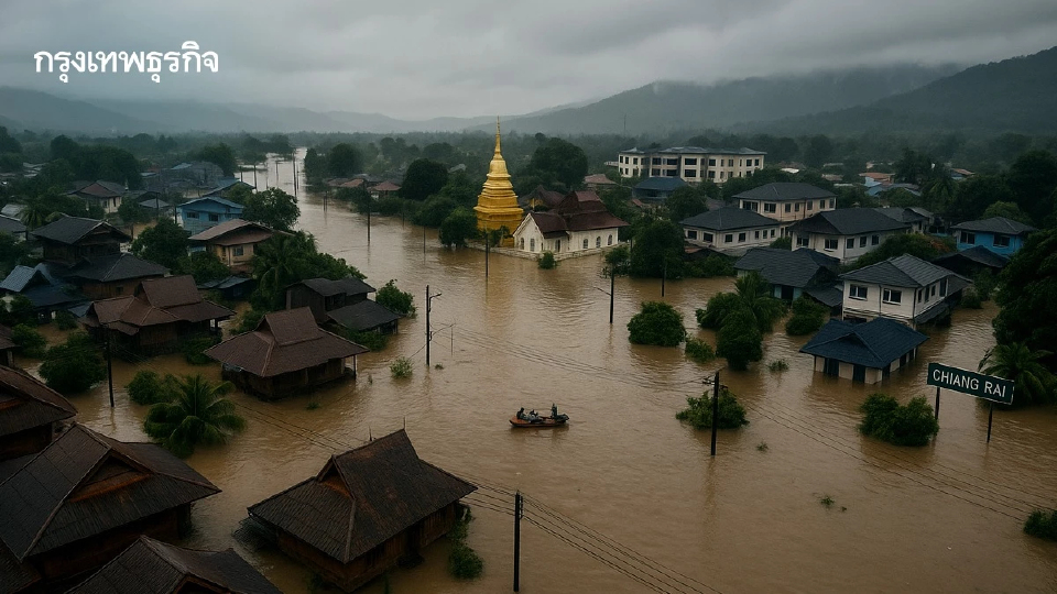สรุปสถานการณ์น้ำท่วมเชียงราย ล่าสุด ยังเฝ้าระวังตลอด 24 ชั่วโมง