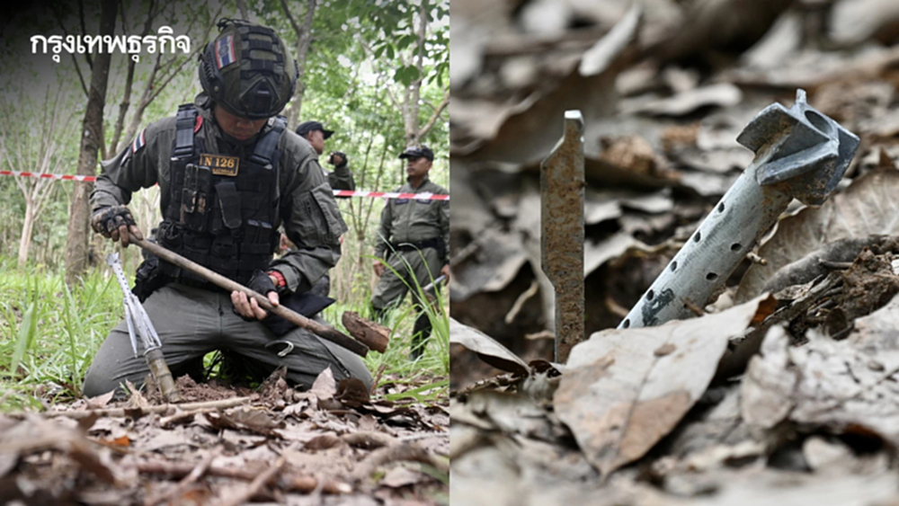 อัปเดต EOD เก็บกู้ระเบิด RPG เพิ่ม 7 ลูก ตกสวนยาง อ.พนมดงรัก จ.สุรินทร์