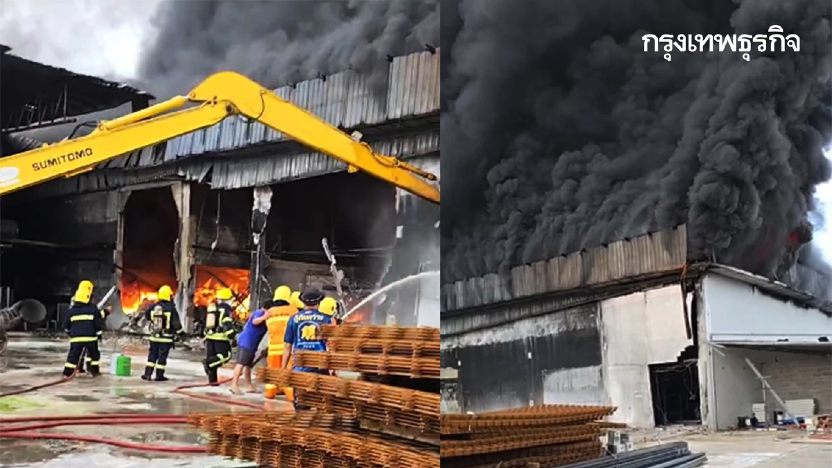 คืบหน้า ไฟไหม้โรงงานเขาย้อยรอบ 3 เพลิงโหมไม่หยุด ระดมดับเพลิง