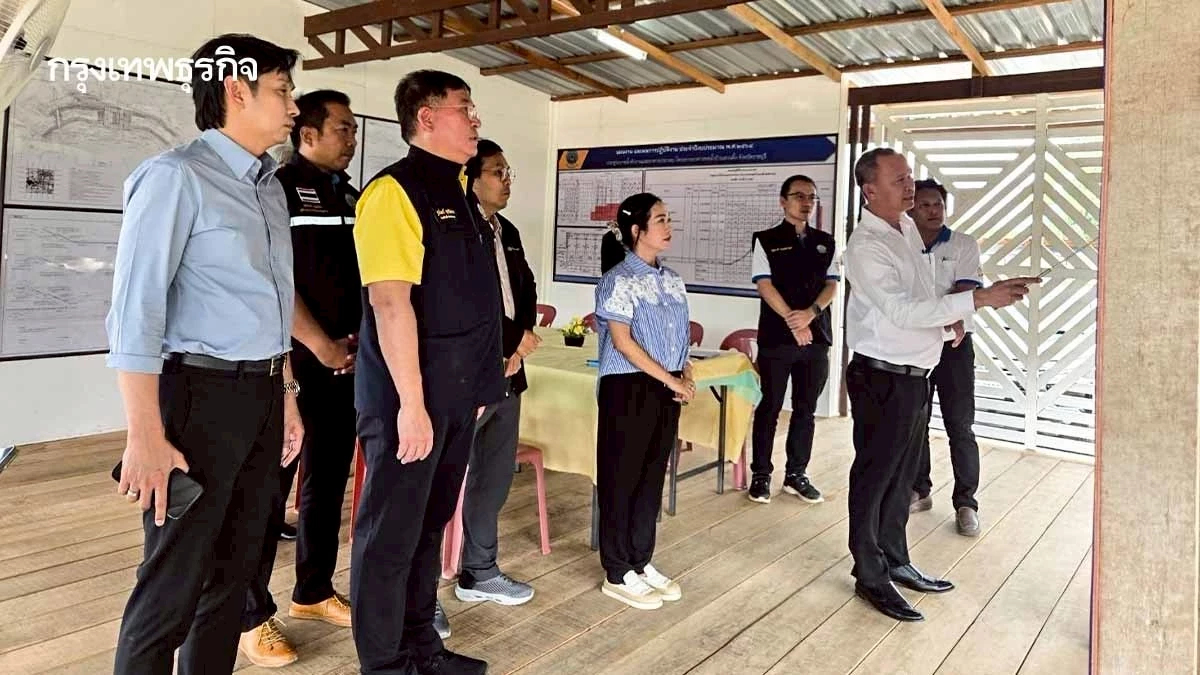 ฐนันดร์ สุทธิพิศาล ติดตามความคืบหน้า งานพัฒนาแหล่งน้ำเมืองราชบุรี - กาญจนบุรี