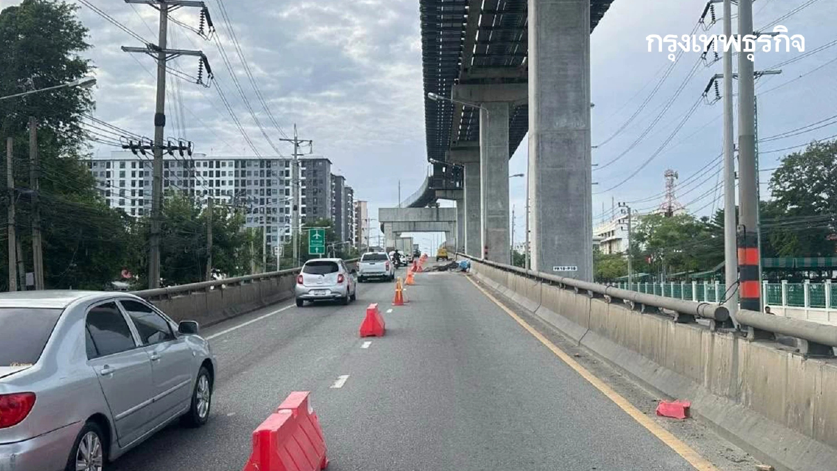 งานเข้า ปิดถนนแจ้งวัฒนะ 16 วัน เบี่ยงจราจร สะพานข้ามวงเวียนบางเขน