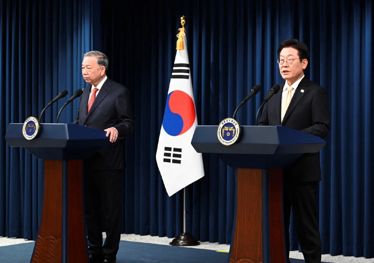 ผู้นำ 'เกาหลีใต้-เวียดนาม' ให้คำมั่นกระชับสัมพันธ์แน่น ท่ามกลางการค้าโลกไม่แน่นอน