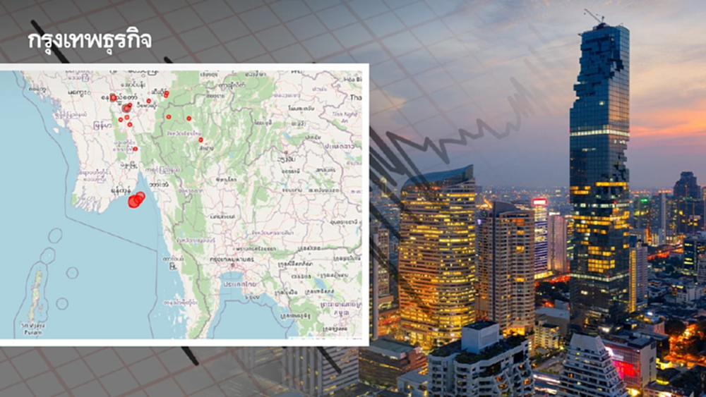 เปิดพิกัด กทม. จุดรับรู้แรงสั่นสะเทือน แผ่นดินไหว 5.4 แรงถึงไหน?